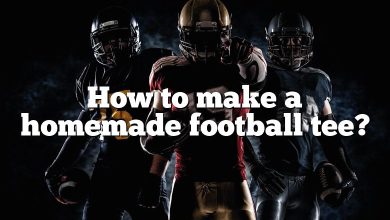 How to make a homemade football tee?