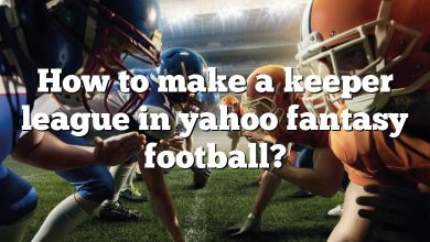 How to make a keeper league in yahoo fantasy football?