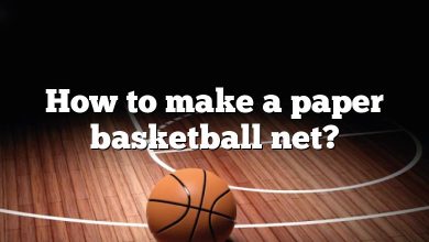 How to make a paper basketball net?