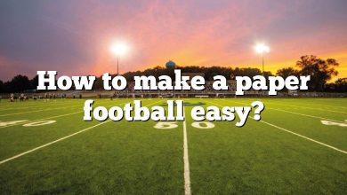 How to make a paper football easy?