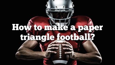 How to make a paper triangle football?