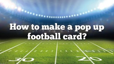 How to make a pop up football card?