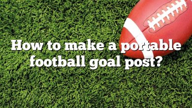 How to make a portable football goal post?