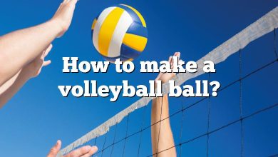 How to make a volleyball ball?