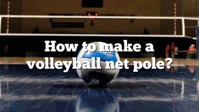 How to make a volleyball net pole?