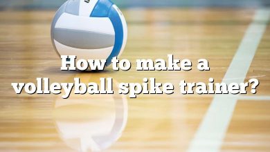 How to make a volleyball spike trainer?