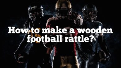 How to make a wooden football rattle?