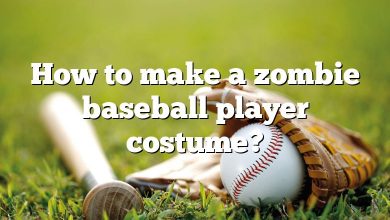How to make a zombie baseball player costume?