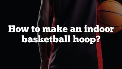 How to make an indoor basketball hoop?