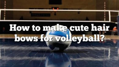 How to make cute hair bows for volleyball?