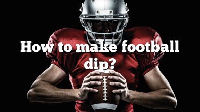 How to make football dip?