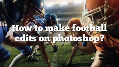 How to make football edits on photoshop?