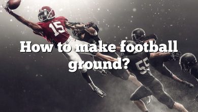 How to make football ground?