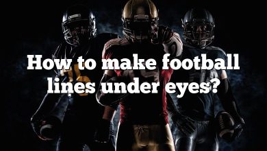 How to make football lines under eyes?
