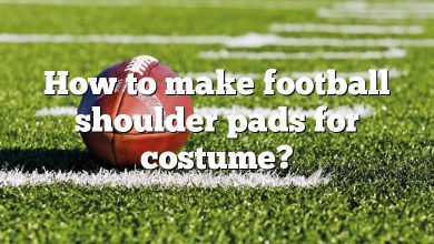 How to make football shoulder pads for costume?