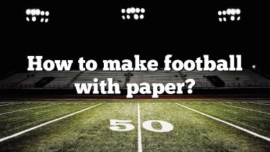 How to make football with paper?