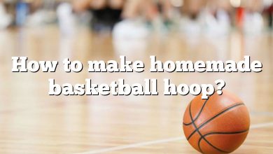 How to make homemade basketball hoop?