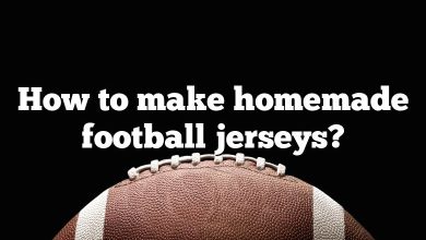 How to make homemade football jerseys?