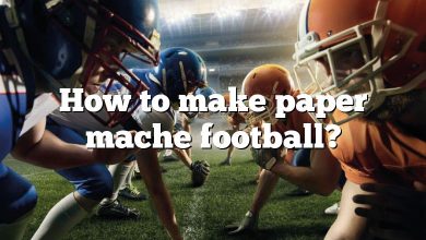 How to make paper mache football?