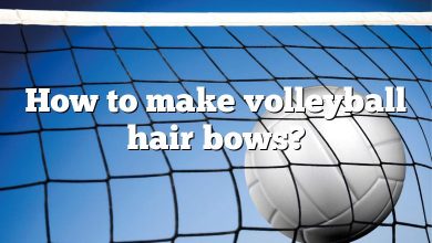How to make volleyball hair bows?