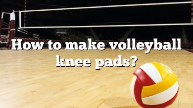 How to make volleyball knee pads?