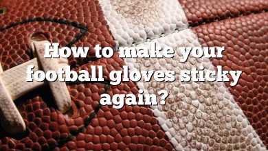 How to make your football gloves sticky again?