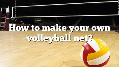 How to make your own volleyball net?