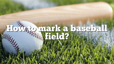 How to mark a baseball field?