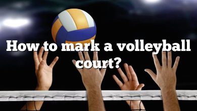 How to mark a volleyball court?