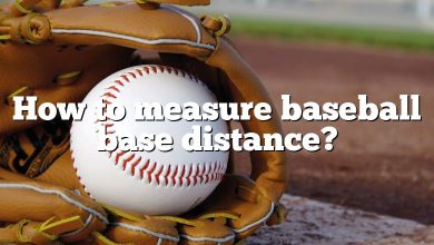 How to measure baseball base distance?