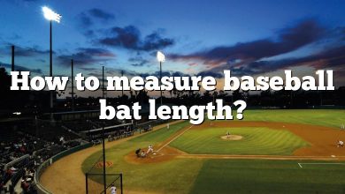 How to measure baseball bat length?
