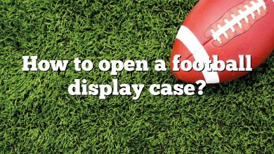 How to open a football display case?