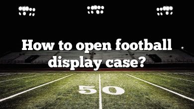 How to open football display case?