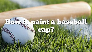 How to paint a baseball cap?