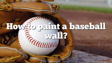 How to paint a baseball wall?