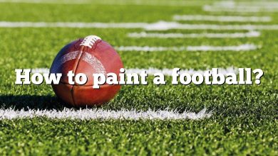 How to paint a football?