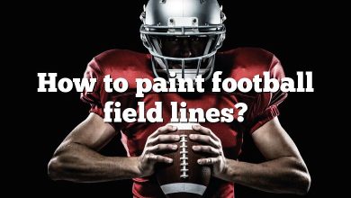 How to paint football field lines?