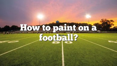 How to paint on a football?