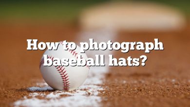 How to photograph baseball hats?