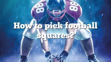 How to pick football squares?