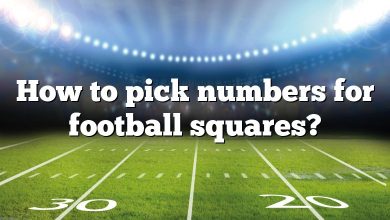 How to pick numbers for football squares?
