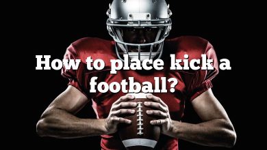 How to place kick a football?