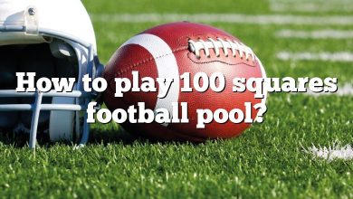 How to play 100 squares football pool?