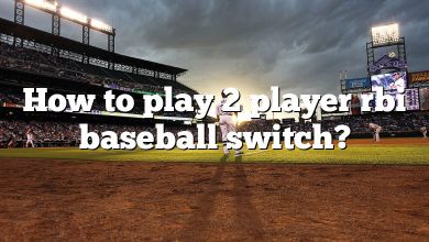 How to play 2 player rbi baseball switch?