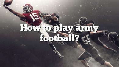 How to play army football?