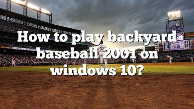 How to play backyard baseball 2001 on windows 10?