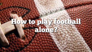 How to play football alone?