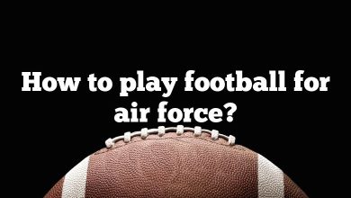 How to play football for air force?