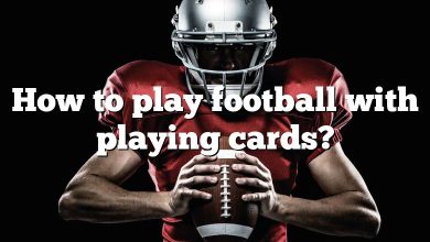 How to play football with playing cards?