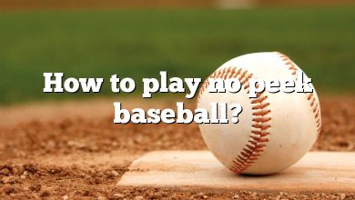 How to play no peek baseball?